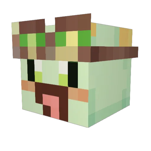 Runareu Minecraft avatar head, 3D render