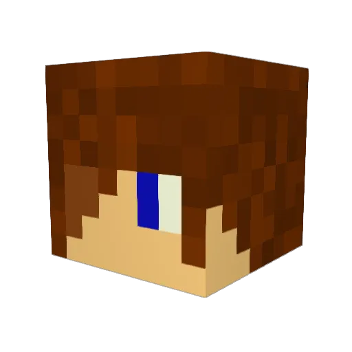 Rune14 Minecraft avatar head, 3D render