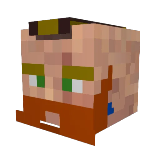 RuneNordic Minecraft avatar head, 3D render