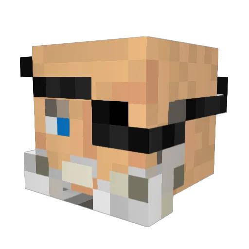 RuneOdin Minecraft avatar head, 3D render
