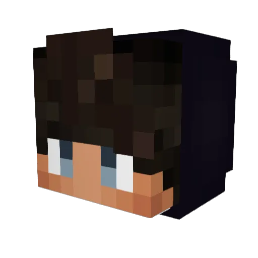 RuneVL Minecraft avatar head, 3D render