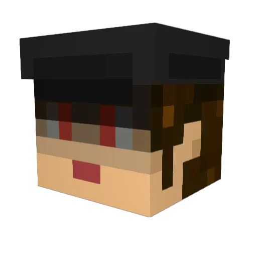 Rune_Corgi Minecraft avatar head, 3D render