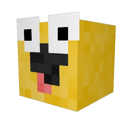 Rune_Scape Minecraft avatar head, 3D render