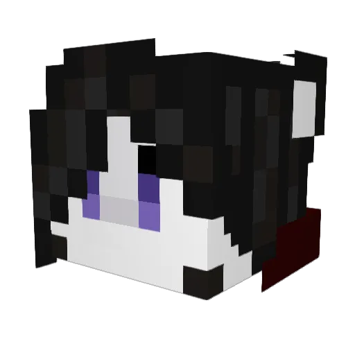 RuneboundOmen Minecraft avatar head, 3D render