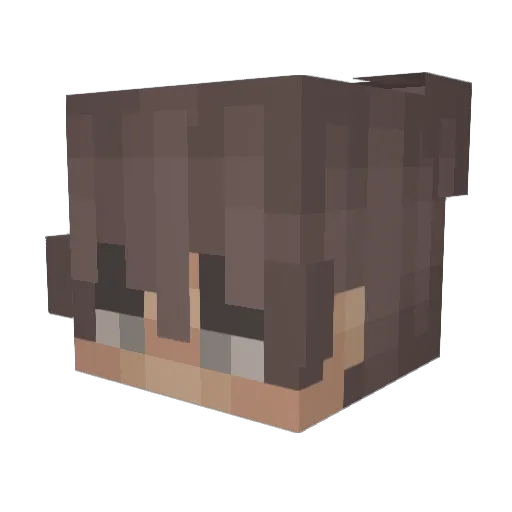 Runelore Minecraft avatar head, 3D render