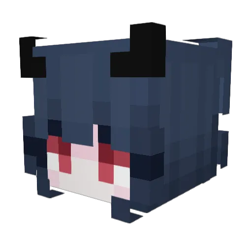 Runerbad Minecraft avatar head, 3D render