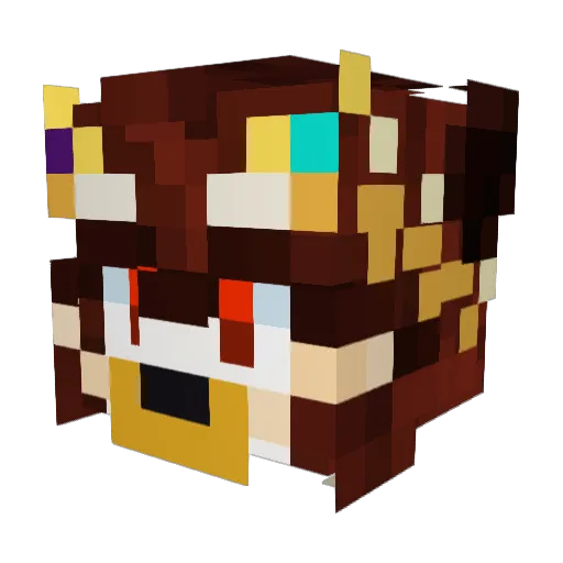 Runic_Say Minecraft avatar head, 3D render