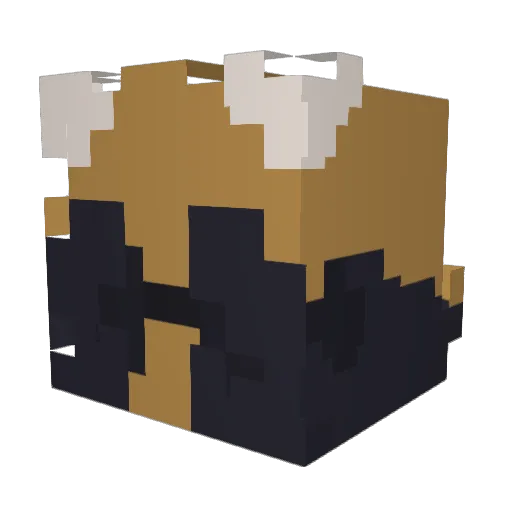 Runimancer Minecraft avatar head, 3D render