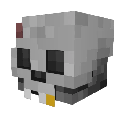 Runitro Minecraft avatar head, 3D render