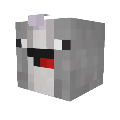 RunkW1nston Minecraft avatar head, 3D render