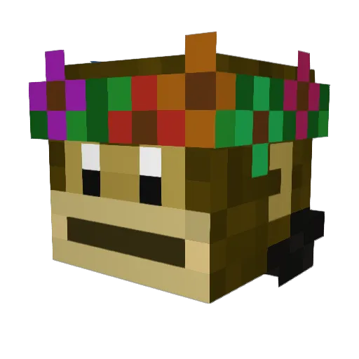 RunkeyMonkeyy Minecraft avatar head, 3D render