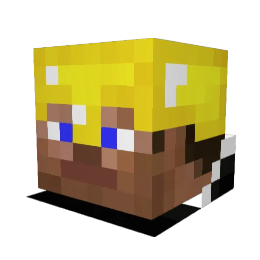 Runkill Minecraft avatar head, 3D render