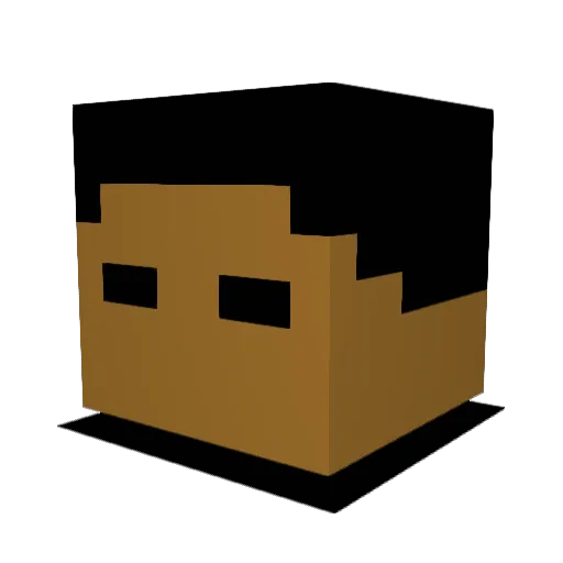 Runlikethew1nd Minecraft avatar head, 3D render