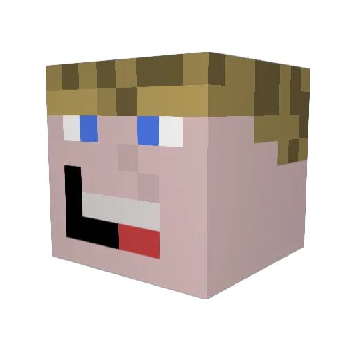 Runmaster01 Minecraft avatar head, 3D render