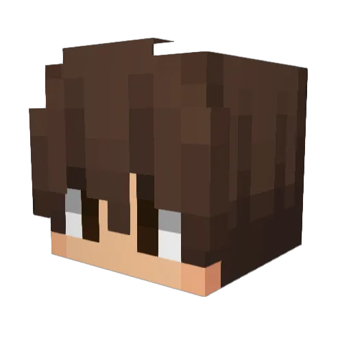 RunnBoyRunn Minecraft avatar head, 3D render