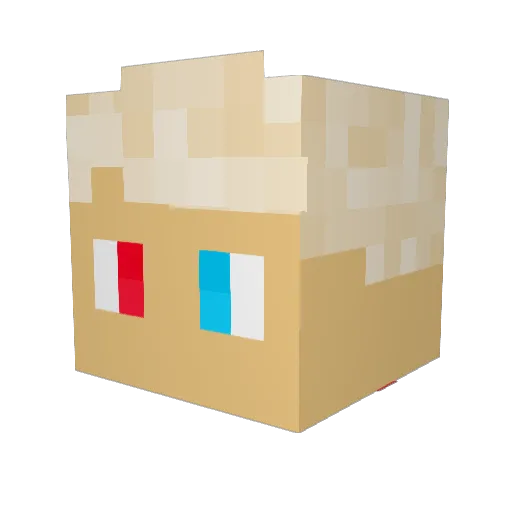 RunnerBoy13 Minecraft avatar head, 3D render