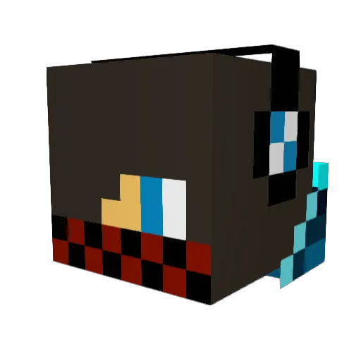 RunnerCraft Minecraft avatar head, 3D render