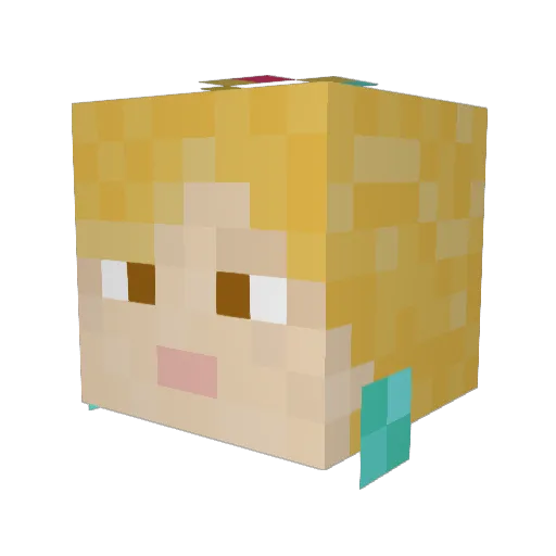 RunnerXtreme Minecraft avatar head, 3D render