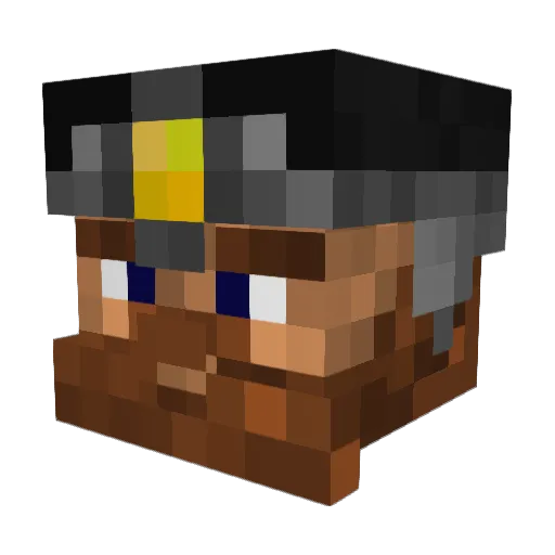 RunninCanz Minecraft avatar head, 3D render