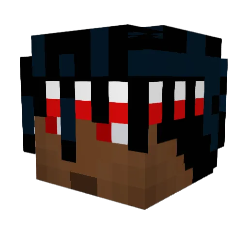 RunningCrab52 Minecraft avatar head, 3D render