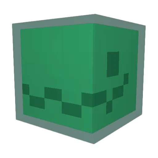 RunningEmerald Minecraft avatar head, 3D render