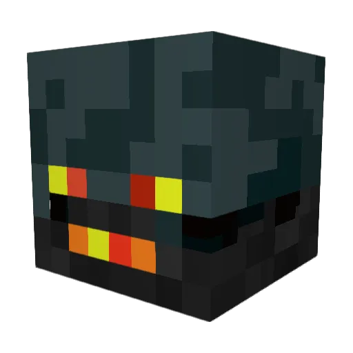 RunningT Minecraft avatar head, 3D render