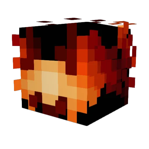 Runofff Minecraft avatar head, 3D render