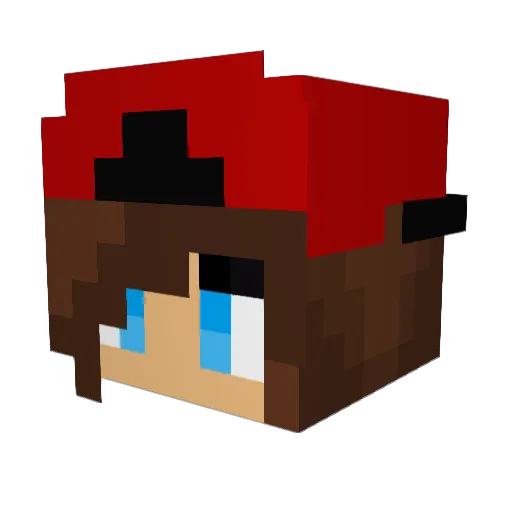 Runooo98 Minecraft avatar head, 3D render
