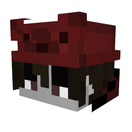 Runops Minecraft avatar head, 3D render