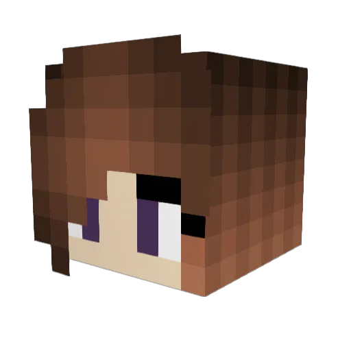 Runress Minecraft avatar head, 3D render