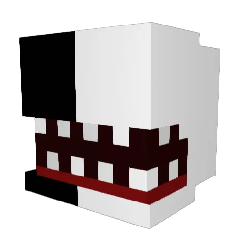 Runsofast Minecraft avatar head, 3D render