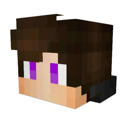 Runtime_ Minecraft avatar head, 3D render