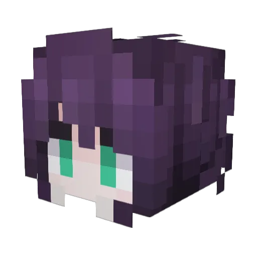 Ruo_Hu Minecraft avatar head, 3D render