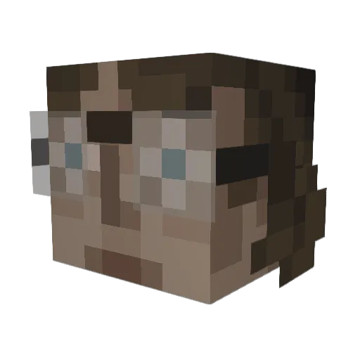 Ruo_chen__ Minecraft avatar head, 3D render