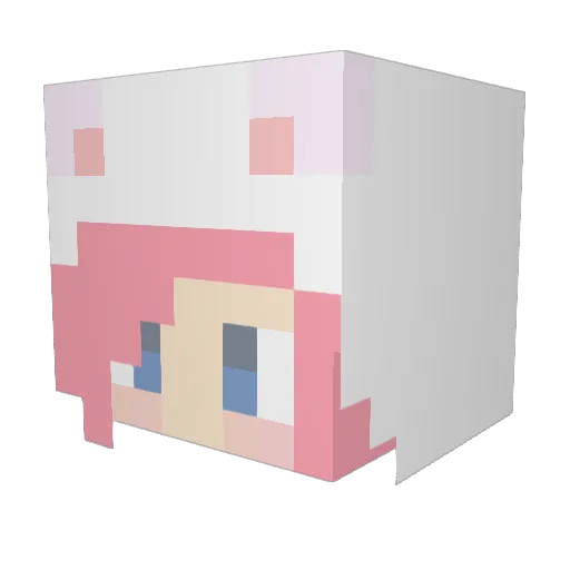 Ruofeng_ Minecraft avatar head, 3D render