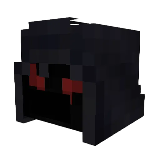 RuptureKnight Minecraft avatar head, 3D render