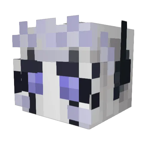 RuriMidir Minecraft avatar head, 3D render