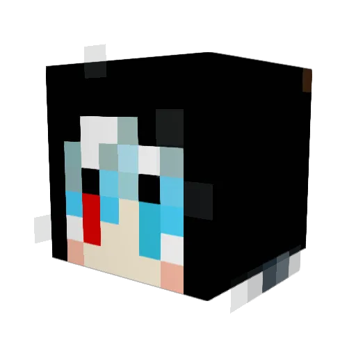 Ruria1219 Minecraft avatar head, 3D render