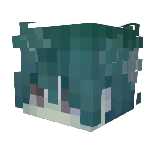 Minecraft-Avatar von Ruriku: Kopf als 3D-Render