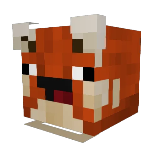 Ruru_Potato1987 Minecraft avatar head, 3D render