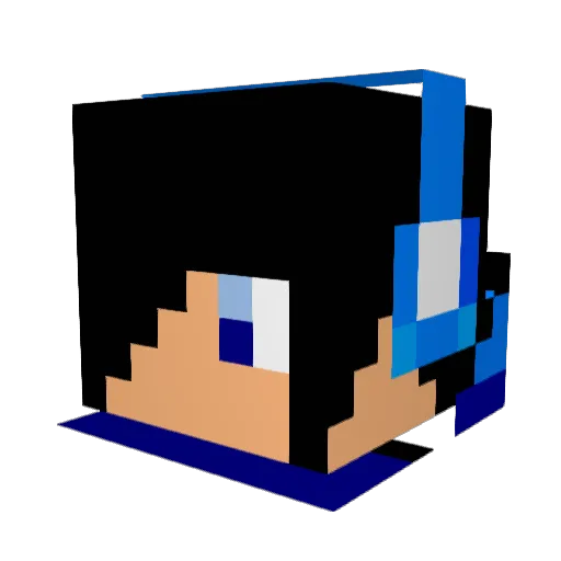 Ruruk0505 Minecraft avatar head, 3D render