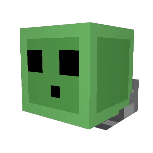 Rurumeto_ Minecraft avatar head, 3D render