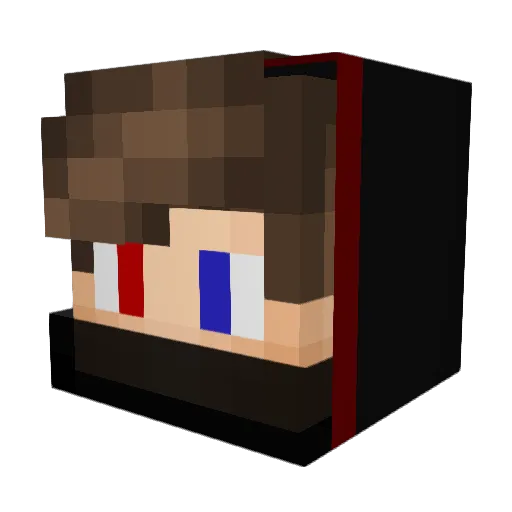 RusGhost Minecraft avatar head, 3D render