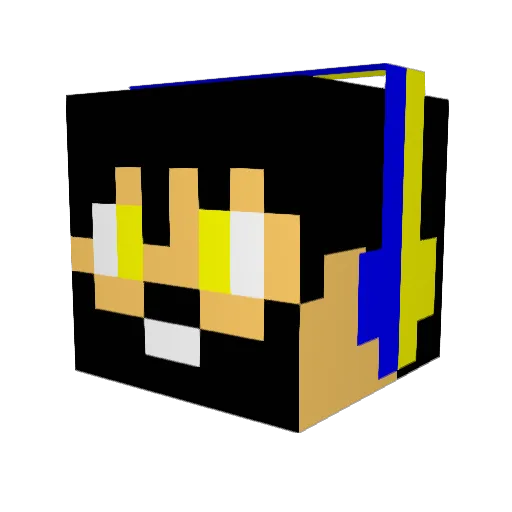 RusMolot Minecraft avatar head, 3D render