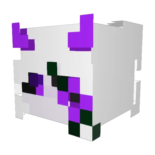 Ruschh Minecraft avatar head, 3D render