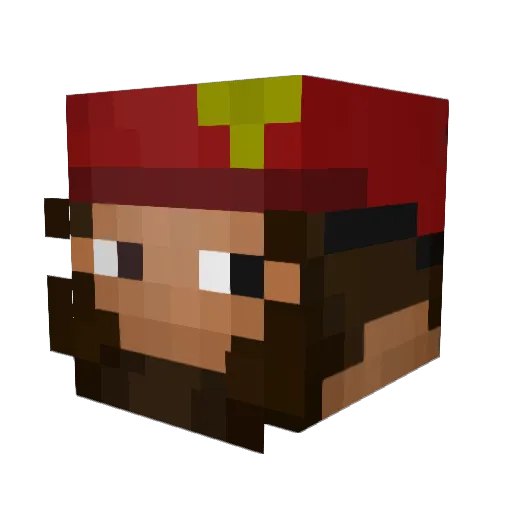 Rusger3619 Minecraft avatar head, 3D render