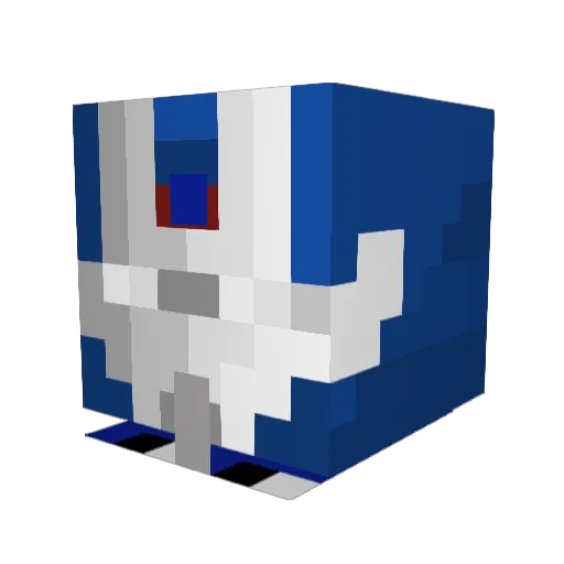 Rush18 Minecraft avatar head, 3D render