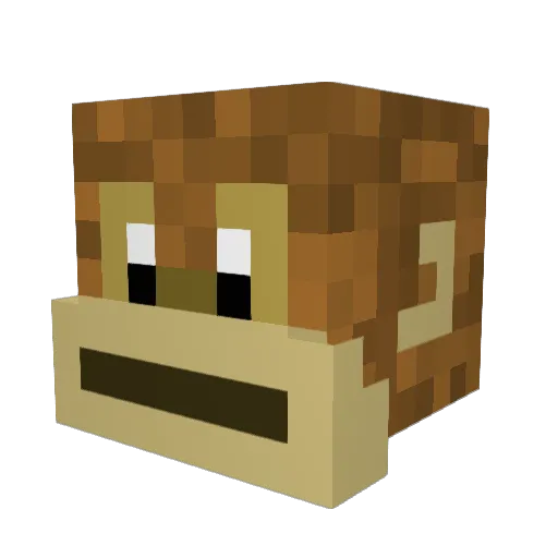 RushDelta Minecraft avatar head, 3D render