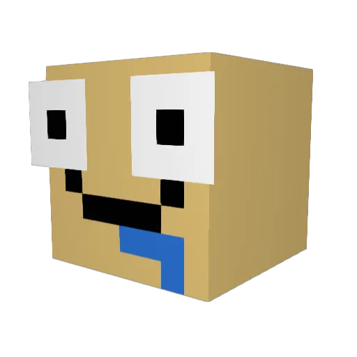 RushStreetLP Minecraft avatar head, 3D render