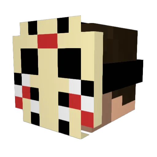 RusherBR Minecraft avatar head, 3D render